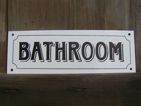 Metal Bath Signs 